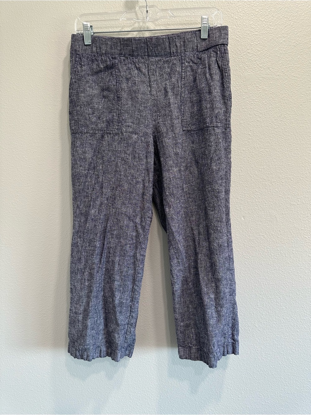 Chaus New York small linen blend ankle/capri pants with pockets